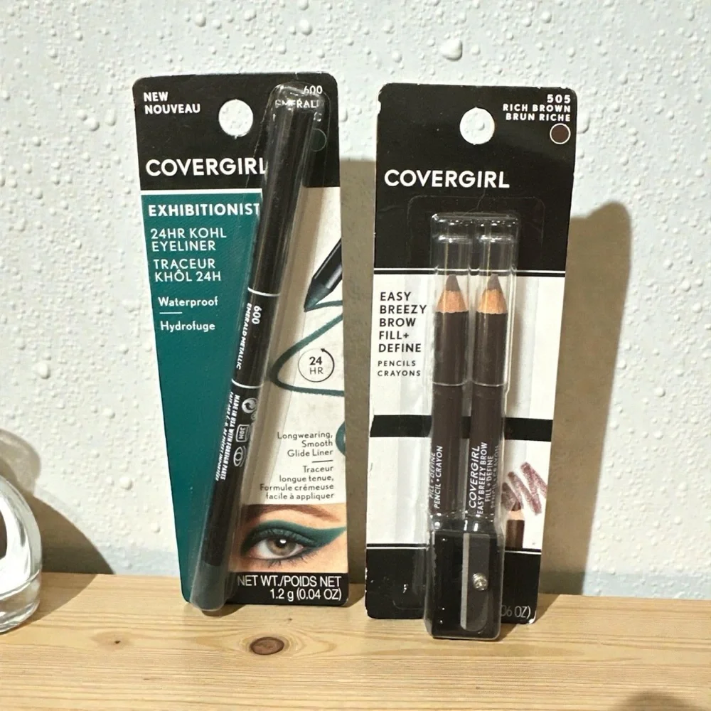 COVERGIRL 24HR Kohl Eyeliner and Rich Brown Brow Pencil Set